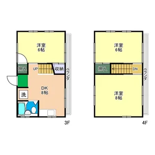 コーポすずき14【3階】の間取り