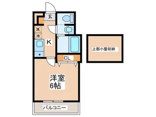 プラウランド京王堀之内【1階】の間取り