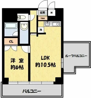 コスモ亀有V【15階】の間取り