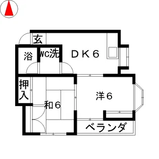 ハイツサンクレール【2階】の間取り