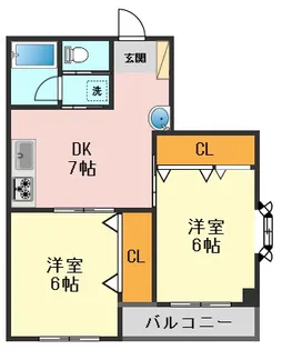 レバンタールドソル【3階】の間取り