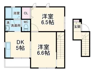 フェリーチェD棟【2階】の間取り