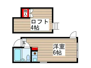 b’CASA立川re-born【2階】の間取り