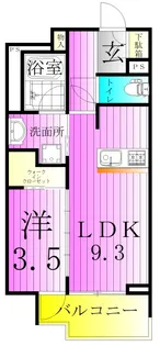 イニシア北千住レジデンス【3階】の間取り