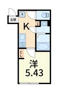 カインドネス金町【1階】の間取り
