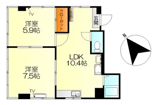 ガレージコーポレーションビル【4階】の間取り
