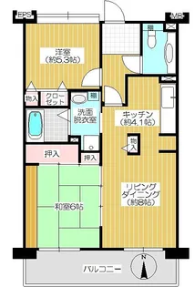 コーポレート上戸田【6階】の間取り