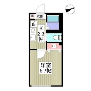 Crecia平井【2階】の間取り
