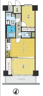 初台スカイレジテル【8階】の間取り