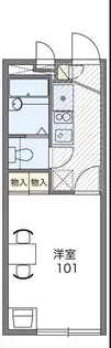 レオパレス雅(30372)【1階】の間取り
