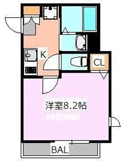 ラ プリマヴェーラ【2階】の間取り
