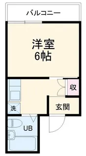 レイクパレス中村A【5階】の間取り