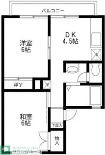 プレジールシュン【2階】の間取り