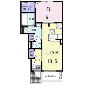 アテナ B【1階】の間取り