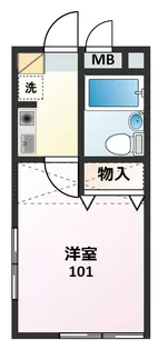 光ハイツ【1階】の間取り