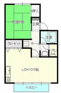 パルム弐番館【2階】の間取り