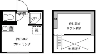 フェリスコットン【1階】の間取り