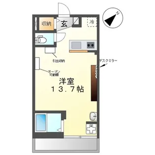 ジュネス粕壁東【2階】の間取り