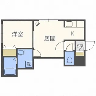エステート北19【1階】の間取り