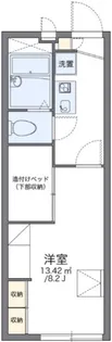 レオパレスやすらぎ【2階】の間取り