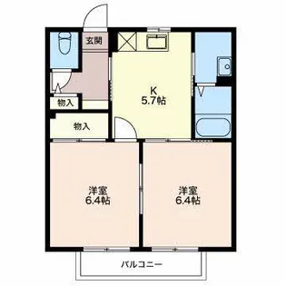 ウィングライフ21【2階】の間取り