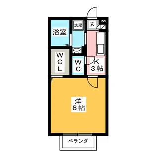 シティーパル楓【1階】の間取り