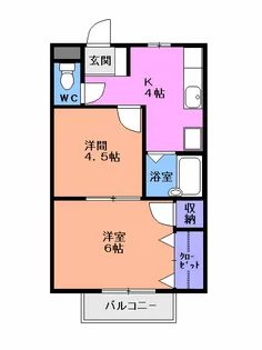 アピタシオンモアージュ【2階】の間取り