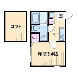 LaVieEstBelle横浜白楽【2階】の間取り
