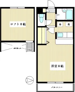 ジュネス・ピア【2階】の間取り