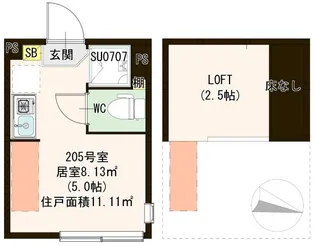ハーモニーテラス上井草II【2階】の間取り