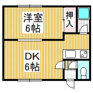 ライトハウスA【2階】の間取り