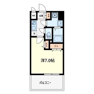 ラシーヌ瓦屋町【3階】の間取り