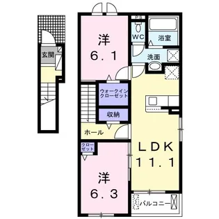 たけくらべ【2階】の間取り