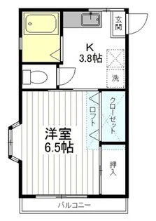 メゾン長嶺【1階】の間取り