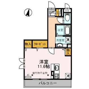 クラール獨協【2階】の間取り