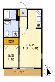 Maple Harbour(メープル ハーバー)【2階】の間取り