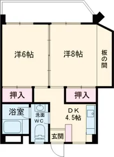 西野ビル【4階】の間取り