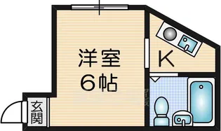 川端マンション【3階】の間取り