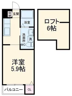 Cieloverde II(シエロ・ヴェルデツー)【2階】の間取り