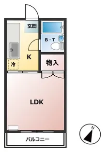 キャッスル町田【1階】の間取り