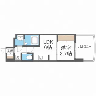 SERENITE福島scelto【4階】の間取り