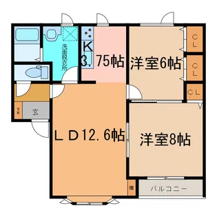 クレイス243A【2階】の間取り