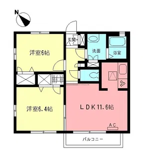 グレース エスペース【1階】の間取り