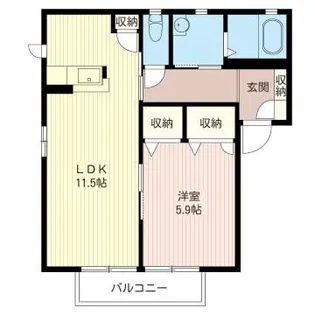 モナヴェイル【2階】の間取り