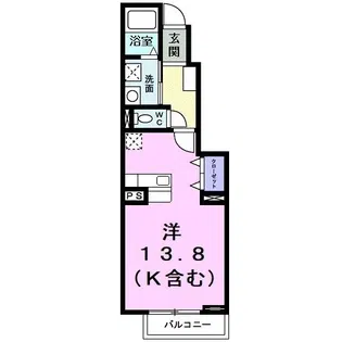 サン ジェモー【1階】の間取り