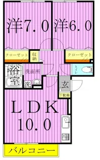 メイプルガーデン【2階】の間取り