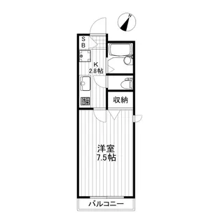 メゾンフィールド【2階】の間取り