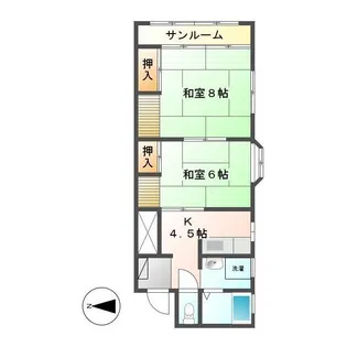 コーポこのみ【2階】の間取り