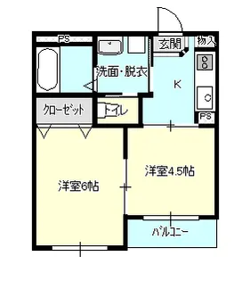 アメニティヒルズ A棟【4階】の間取り