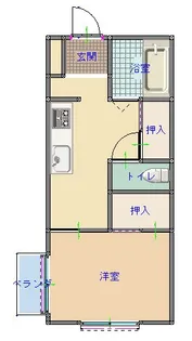 エクセレント・アイ B【1階】の間取り